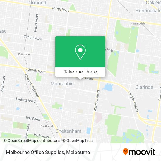 Melbourne Office Supplies map