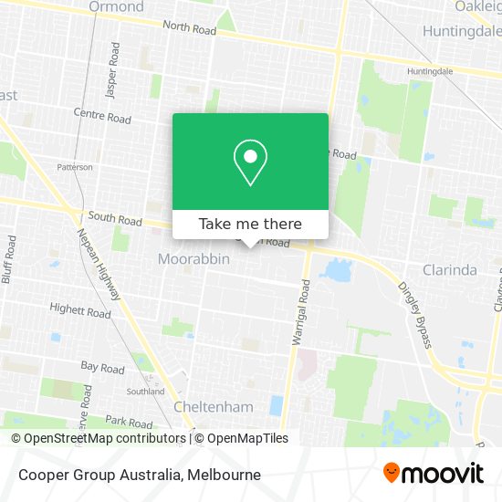 Cooper Group Australia map