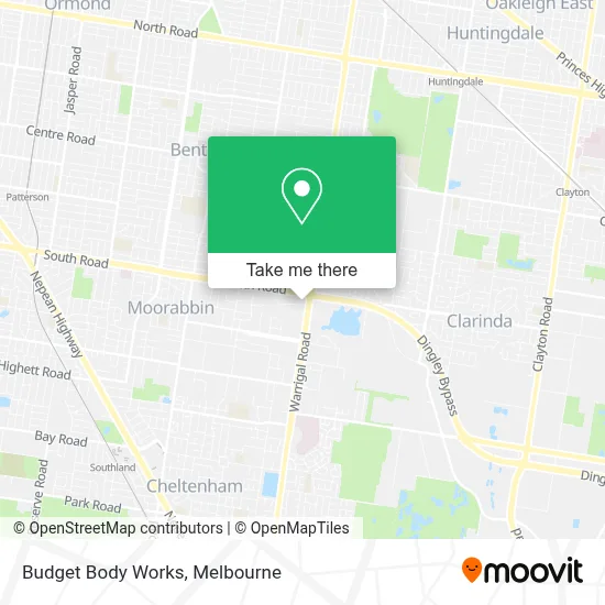 Mapa Budget Body Works