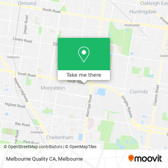 Mapa Melbourne Quality CA