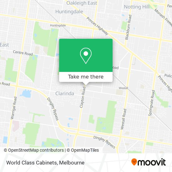 World Class Cabinets map