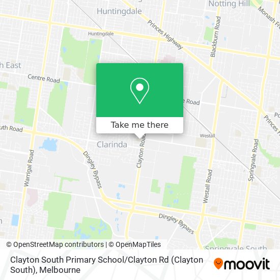 Clayton South Primary School / Clayton Rd map