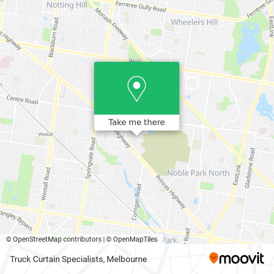 Truck Curtain Specialists map