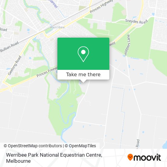 Mapa Werribee Park National Equestrian Centre