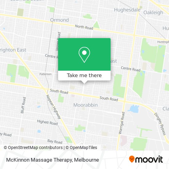 Mapa McKinnon Massage Therapy