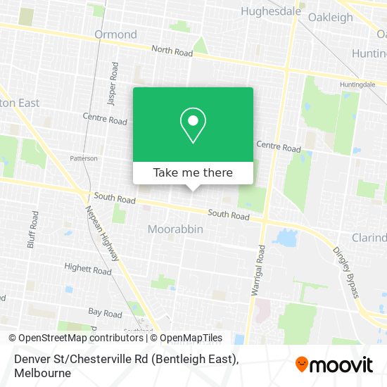 Mapa Denver St / Chesterville Rd (Bentleigh East)