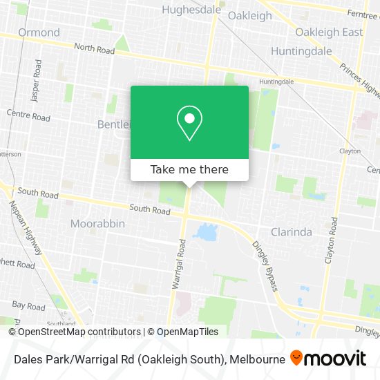 Mapa Dales Park / Warrigal Rd (Oakleigh South)