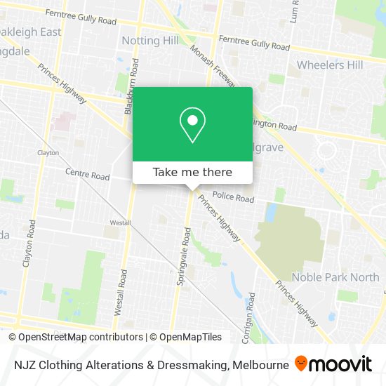 NJZ Clothing Alterations & Dressmaking map