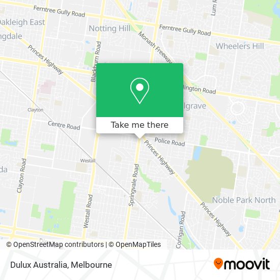 Mapa Dulux Australia