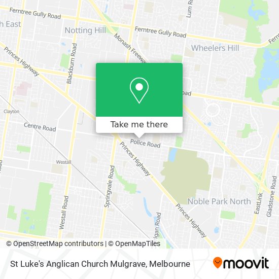 St Luke's Anglican Church Mulgrave map