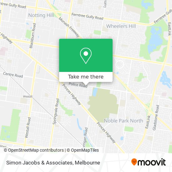 Simon Jacobs & Associates map