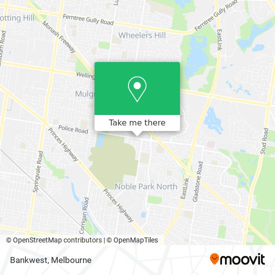 Bankwest map