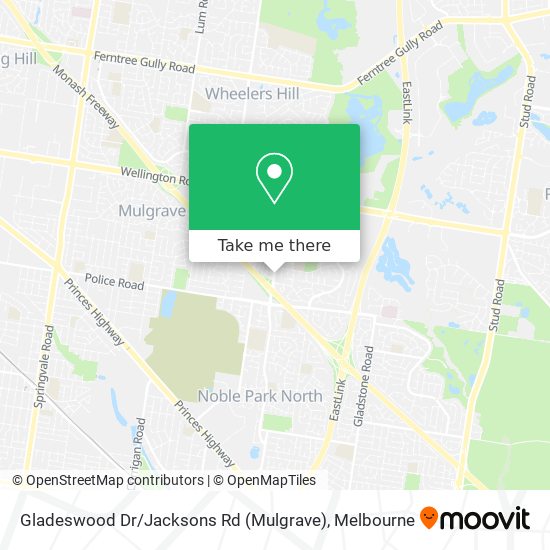 Gladeswood Dr / Jacksons Rd (Mulgrave) map