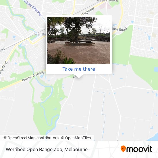 Werribee Open Range Zoo map