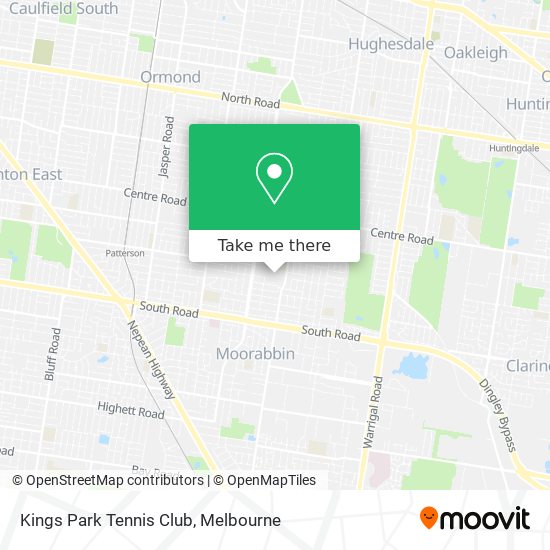 Kings Park Tennis Club map