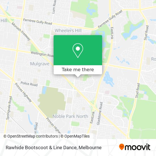 Rawhide Bootscoot & Line Dance map