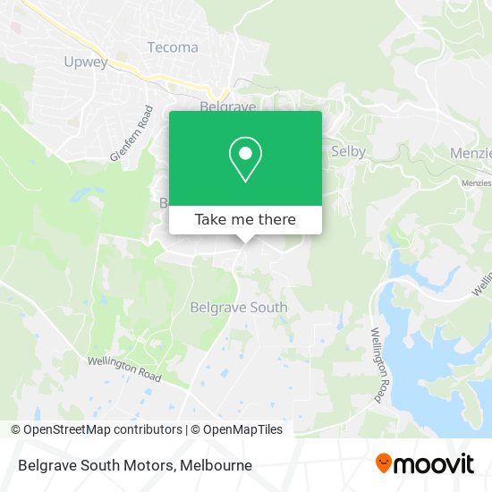 Belgrave South Motors map