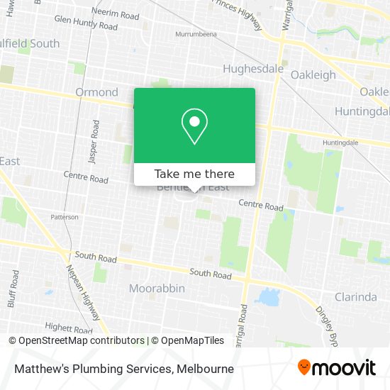 Matthew's Plumbing Services map
