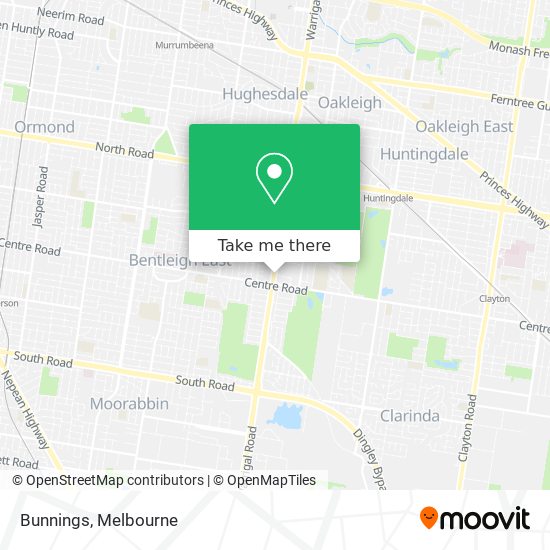 Bunnings map