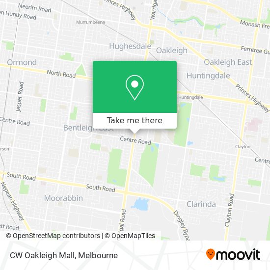 CW Oakleigh Mall map