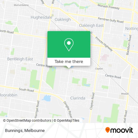 Bunnings map