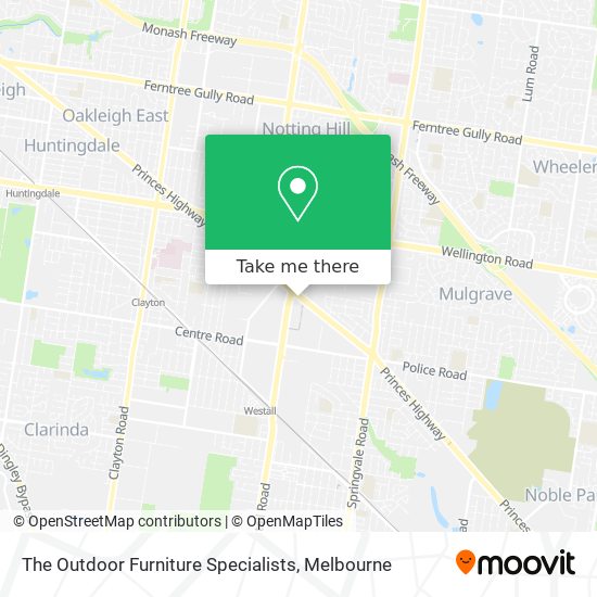 The Outdoor Furniture Specialists map