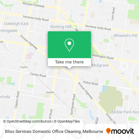 Bliss Services Domestic Office Cleaning map