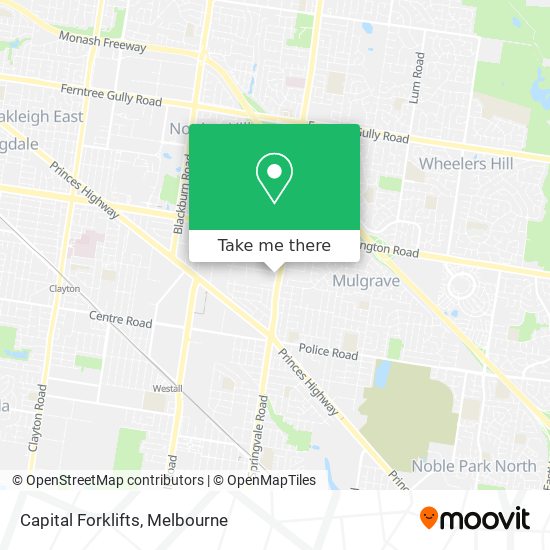 Capital Forklifts map