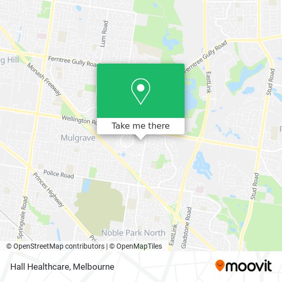 Hall Healthcare map
