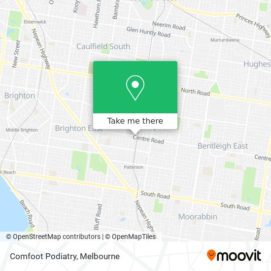 Comfoot Podiatry map