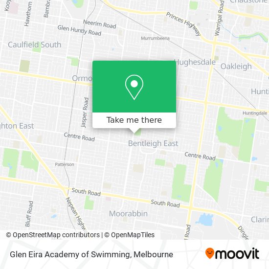 Glen Eira Academy of Swimming map