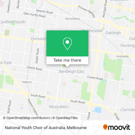 National Youth Choir of Australia map