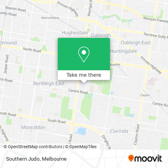 Southern Judo map