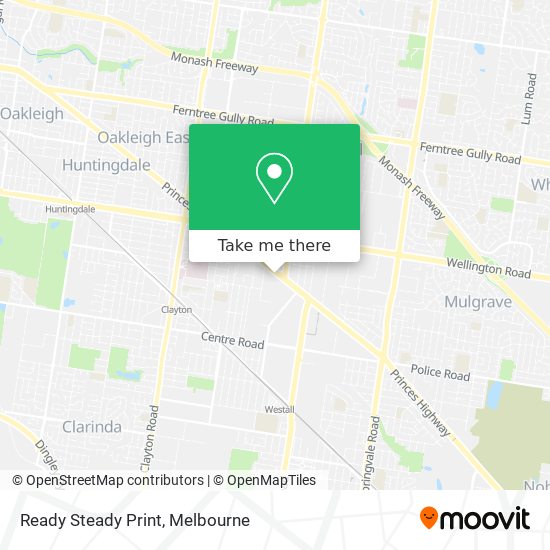 Ready Steady Print map