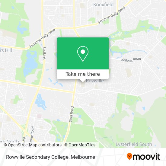 Rowville Secondary College map