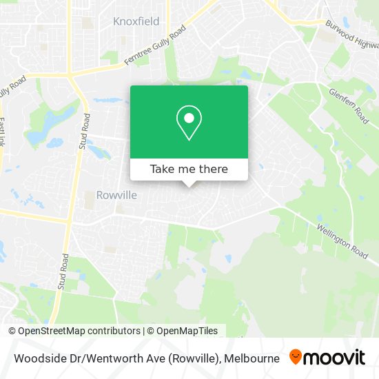 Woodside Dr / Wentworth Ave (Rowville) map