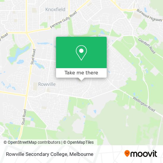 Rowville Secondary College map