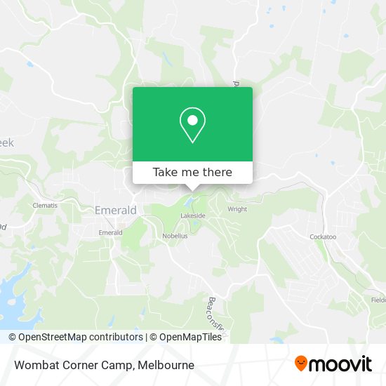 Wombat Corner Camp map