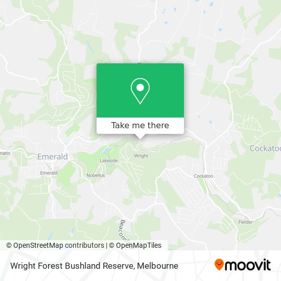 Wright Forest Bushland Reserve map