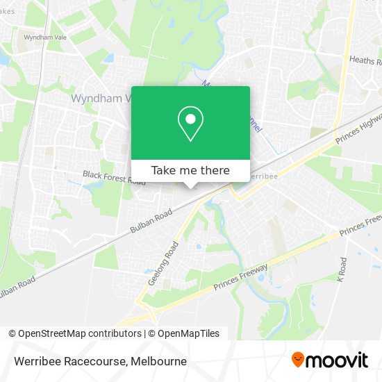 Werribee Racecourse map