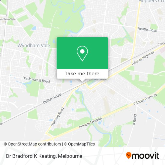 Dr Bradford K Keating map