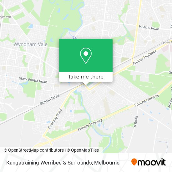 Kangatraining Werribee & Surrounds map