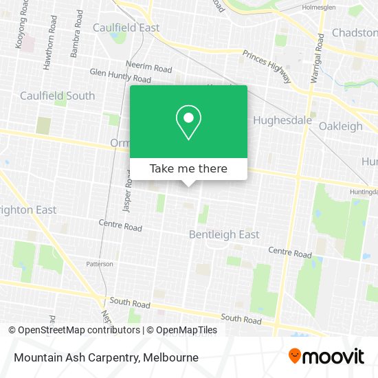 Mountain Ash Carpentry map