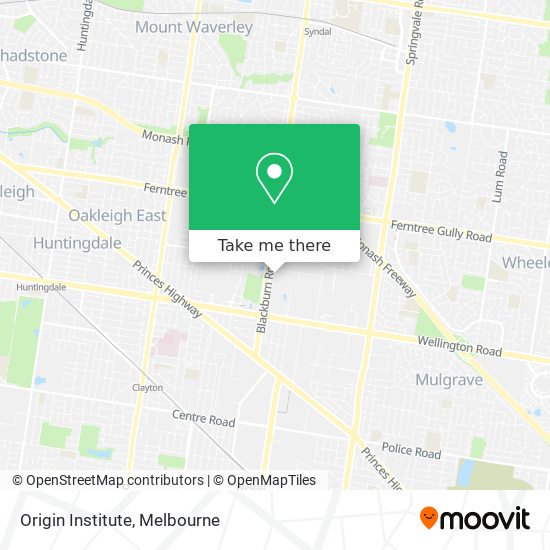 Origin Institute map