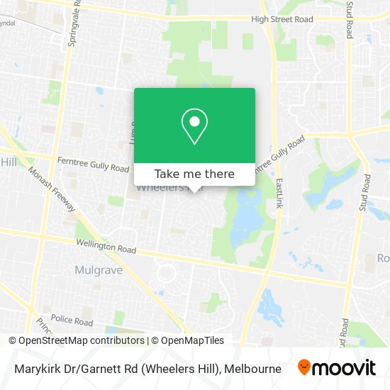 Marykirk Dr / Garnett Rd (Wheelers Hill) map