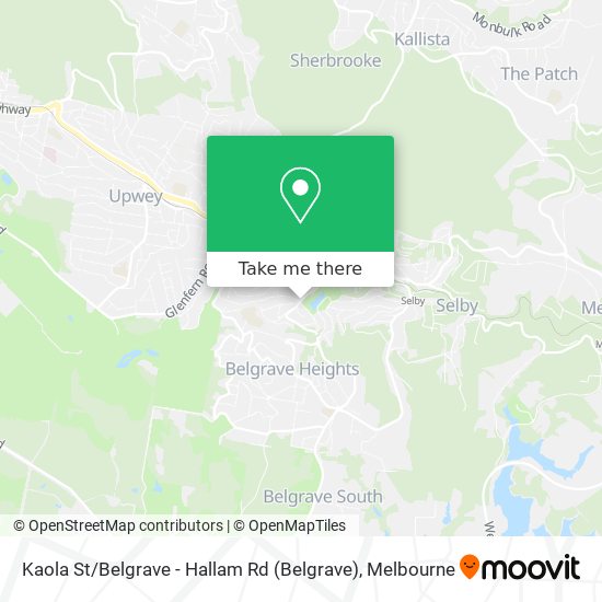 Kaola St / Belgrave - Hallam Rd map