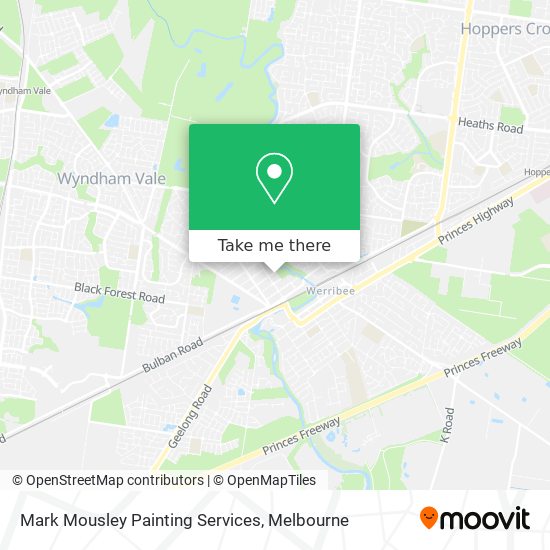Mark Mousley Painting Services map