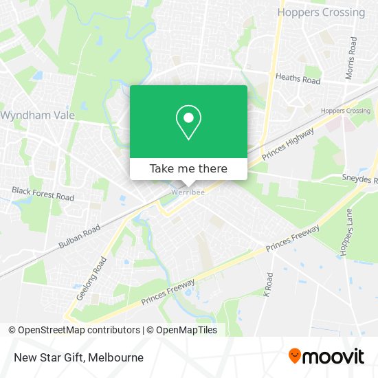 New Star Gift map