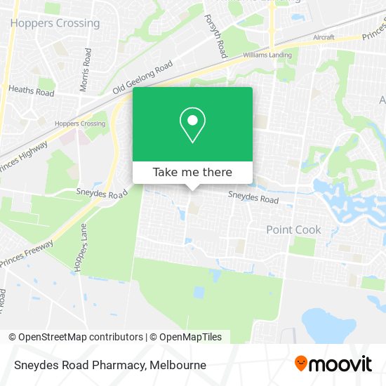 Sneydes Road Pharmacy map