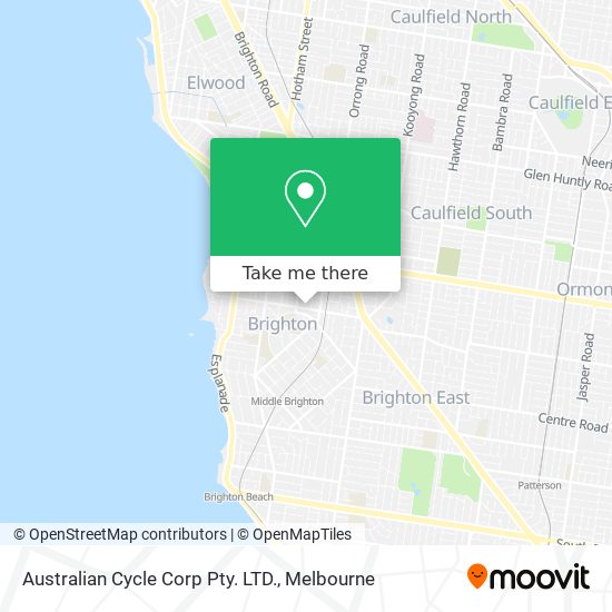 Mapa Australian Cycle Corp Pty. LTD.